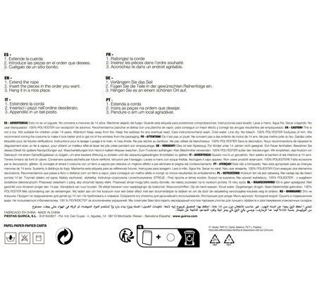 Girlanda papierowa Szkoła Magii 300 cm (Harry Potter)