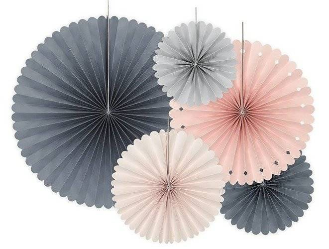 Rozety dekoracyjne Pastelowy MIX