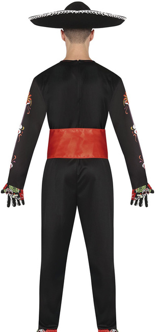 Strój męski Halloween Szkielet Kościotrup Mariachi