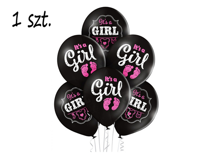 Balon gumowy It's a GIRL 12 cali 1 szt.