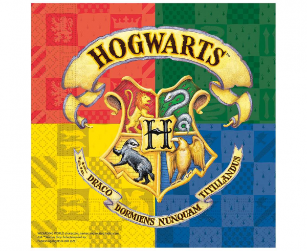 Serwetki papierowe Harry Potter Hogwarts 33 cm 20 szt.