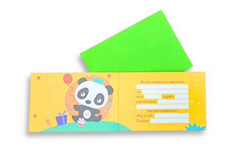 Zaproszenie na przyjęcie urodziny panda