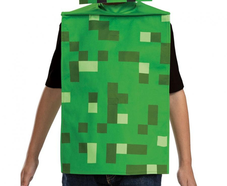 Strój dla dziecka Creeper MINECRAFT (bluzka +maska)
