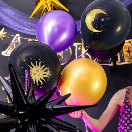 Balony gumowe Andrzejki Wróżki Magia 6 szt.