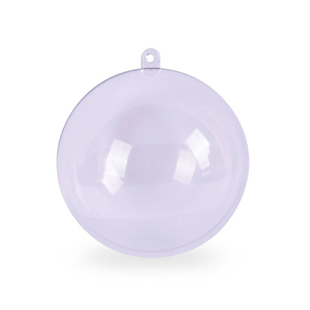 Bombka plastikowa akrylowa przezroczysta Kula 8 cm