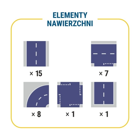 Klocki konstrukcyjne tekturowe do samodzielnego złożenia DROGA Cardblocks