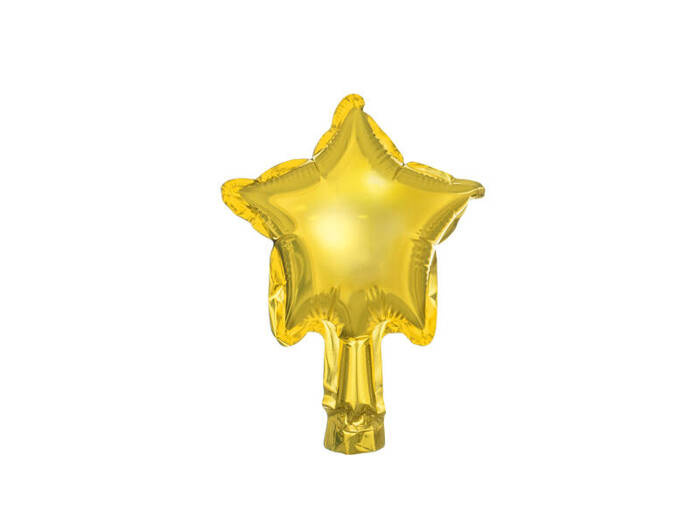 Gwiazdka złota balon foliowy na powietrze 12 cm zestaw 25 szt.
