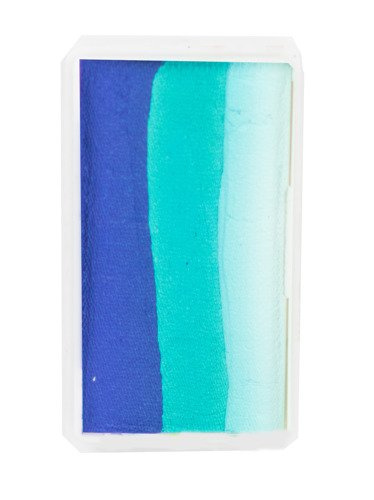 Farba do twarzy Split Cake 28g BLUE/ GREEN/ WHITE PartyXplosion