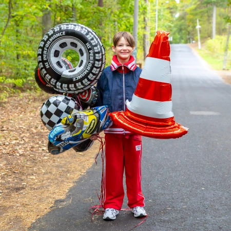 Balon foliowy stojący Pachołek drogowy 65x88 cm
