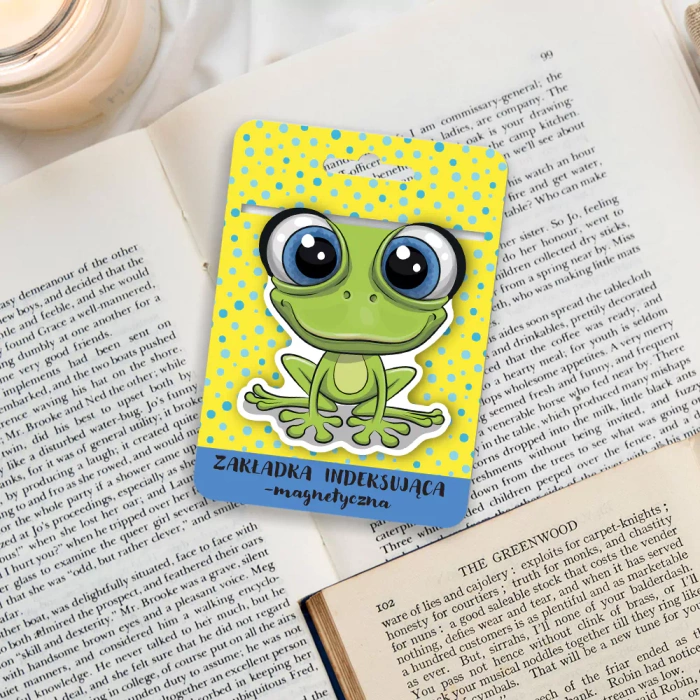Zakładka magnetyczna do ksiązki - ŻABKA 1 szt.