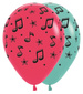 Balon Sempertex Music Notes nuty 12 cali 1 szt. mix