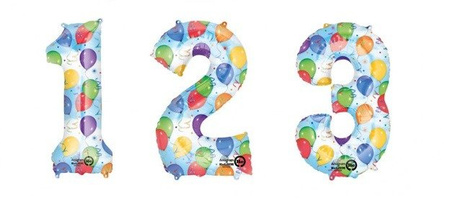Balon foliowy Anagram Maxi Cyfra Baloniki