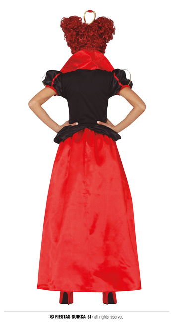 Strój damski królowa Kier - Alicja w Krainie Czarów