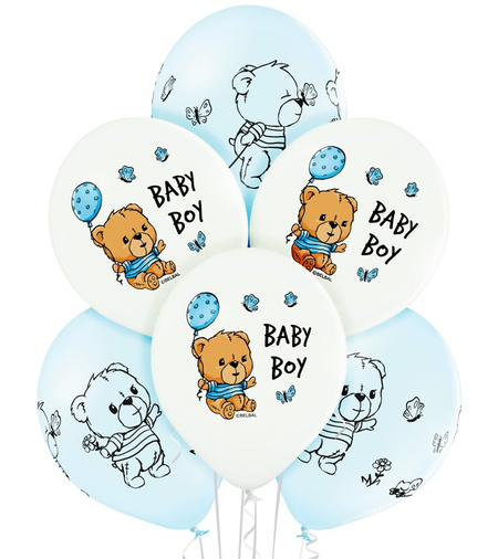 Balony Baby Boy 12 cali 1 szt.
