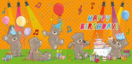 Muzyczna kartka grająco-świecąca Today is Your Day! 30x30 cm