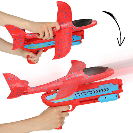 Wyrzutnia Samolotów zabawka pistolet Czerwony