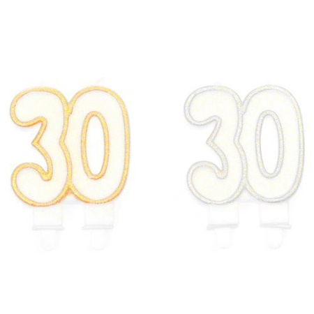 Świeczka urodzinowa na tort "30"