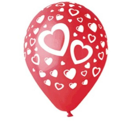 Gemar 12 cali 5 szt Serduszka balony