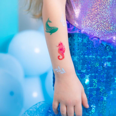 Tatuaże zmywalne wodne dla dzieci Ocean 21 szt.