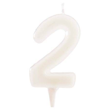 Świeczka urodzinowa na tort cyfra fluorescencyjna świecąca w ciemności