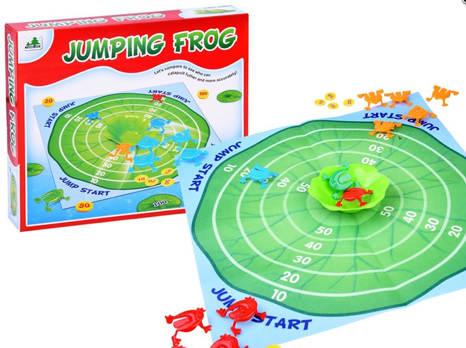 Rodzinna gra zręcznościowa żabki pchełki