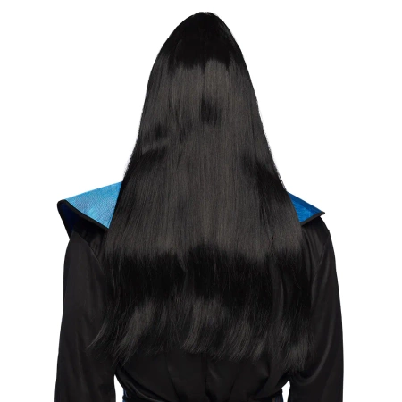 Peruka długa czarna Samuraj wojownik