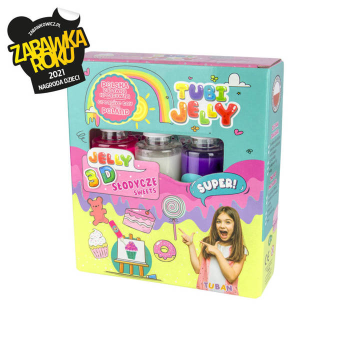 Zestaw Masa TUBI JELLY do tworzenia figurek 3 kolory