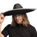 Meksykański kapelusz dla dorosłych Sombrero czarny 1 szt.