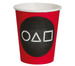 Kubeczki papierowe Squid Game 240 ml 6 szt.