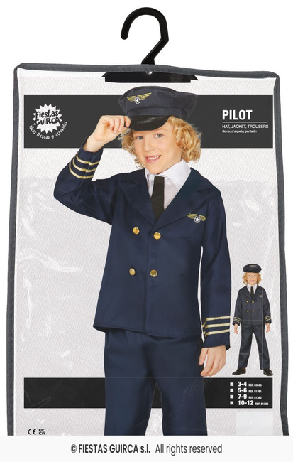 Pilot samolotu strój dla dzieci