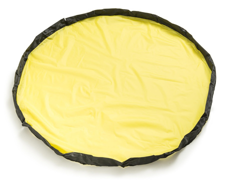 Kosz na zabawki z matą do zabawy 2w1 - ZÓŁTY