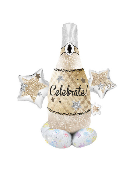 Szampan Celebrate balon foliowy stojący 83x94 cm Sylwester urodziny