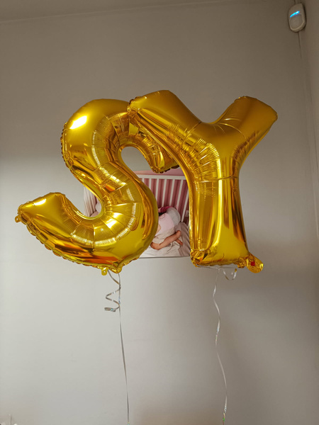 Balon foliowy alfabet LITERA ZŁOTA 32 cale / 57 cm (NA HEL)