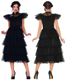 Strój dla dorosłych jak Wednesday Addams sukienka balowa