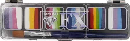 Paletka farb do twarzy Splitcake SPARKLE Mettallic Diamond FX 6x6g
