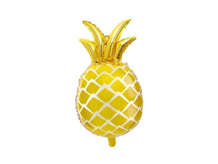 Ananas balon foliowy złoty 38x63 cm