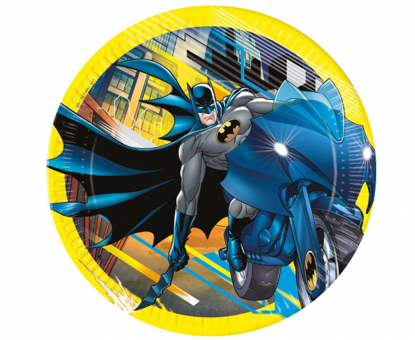 Talerzyki papierowe Batman 23 cm 8 szt.