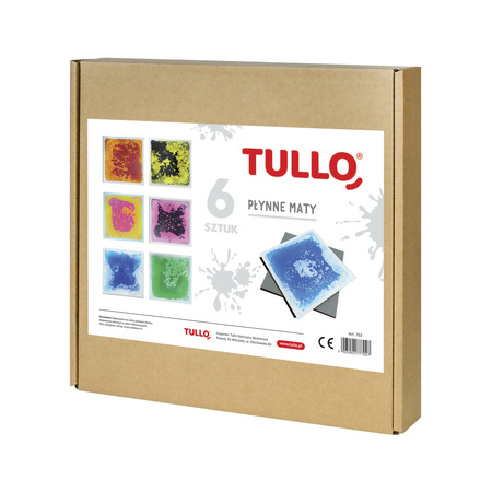 Ścieżka Sensoryczna płytki z cieczą fakturowe 30x30 cm zestaw 6 szt.