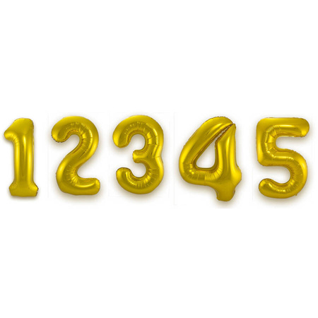 Balon Foliowy urodzinowy trójwymiarowy 56 cm + liczby 1-5