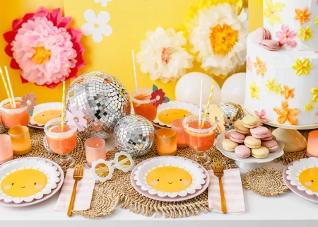 Znaczniki na kieliszki Kwiaty 10 szt.