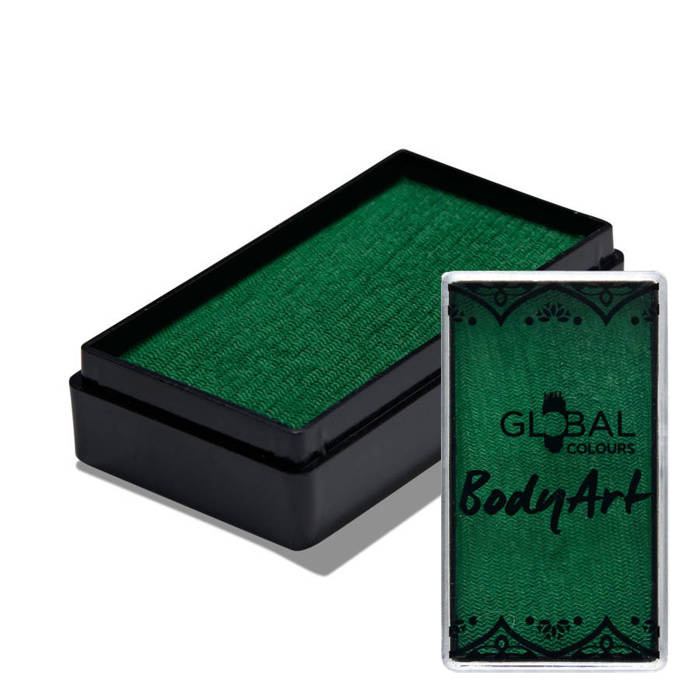 Global Colours farba do twarzy i ciała prostokątna 20g Fresh Green