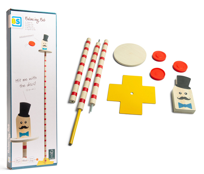 Drewniana Gra zręcznościowa Zrzuć Boba