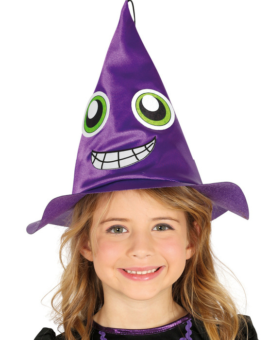 Kapelusz Wiedźmy dla dzieci Fioletowy
