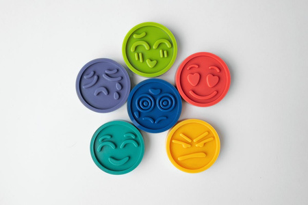 Puzzle sensoryczne Emocje 6 szt.