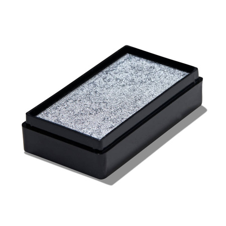 Global Colours farba do twarzy i ciała prostokątna 20g Metallic Silver