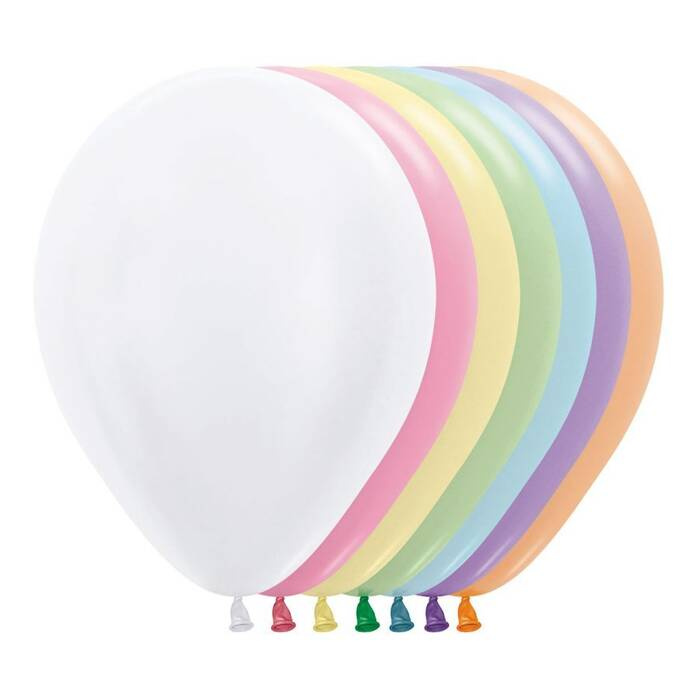 Balony Sempertex Satin 9'' 100 szt Mix Kolorów