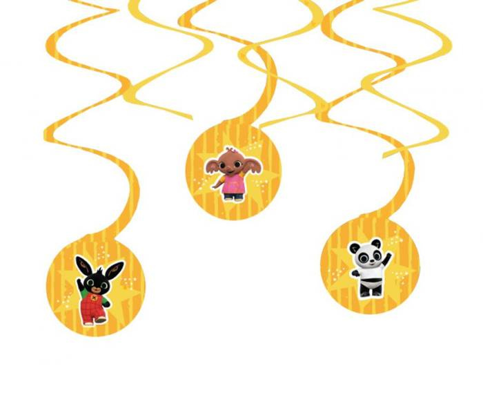 Girlanda świderki KRÓLIK BING 6 szt.