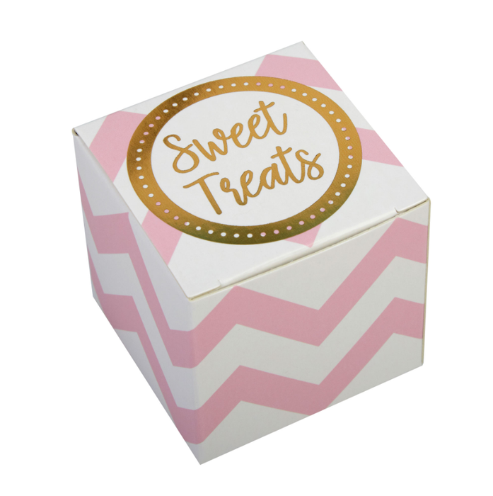 Pudełeczka na prezenty Sweet Treats różowe 10 szt.