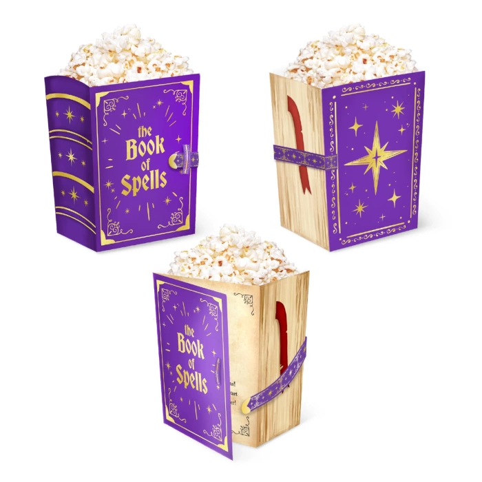 Pojemniki na przekąski Popcorn Andrzejki Wróżki Magia 3 szt.