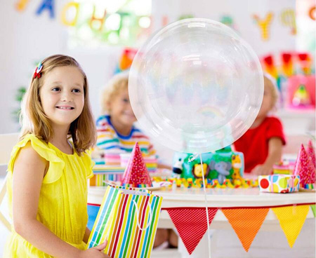 Balon kula Bubble Deco Bobo transparentny 18 cali 1 szt.